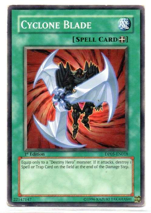 Yu-Gi-Oh! - Cyclone Blade - 1st Ed/Common - Duelist Pack: Aster Phoenix (DP05-EN018)