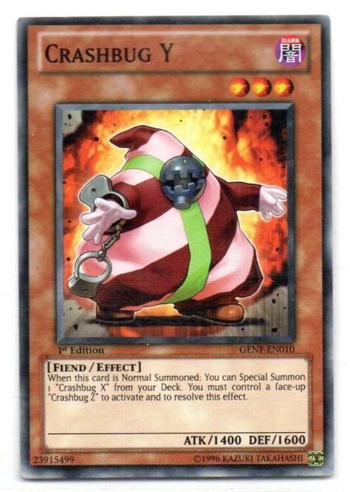 Yu-Gi-Oh! - Crashbug Y - 1st Ed/Common - Generation Force (GENF-EN010)