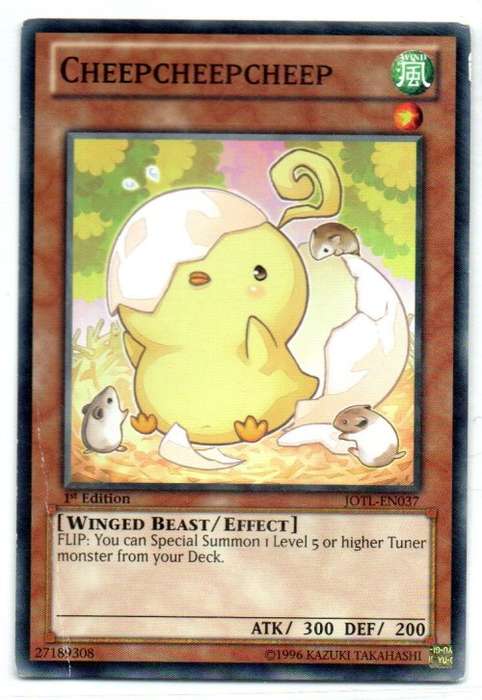 Yu-Gi-Oh! - Cheepcheepcheep - 1st Ed/Common - Judgement of the Light (JOTL-EN037)