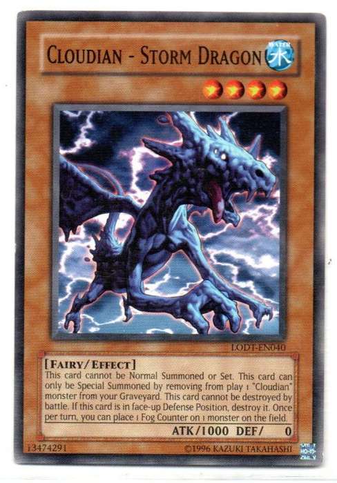 Yu-Gi-Oh! - Cloudian - Storm Dragon - Common - Light of Destruction (LODT-EN040)
