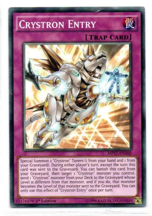 Yu-Gi-Oh! - Crystron Entry - 1st Ed/Common - 2017 Mega-Tin Mega Pack (MP17-EN160)