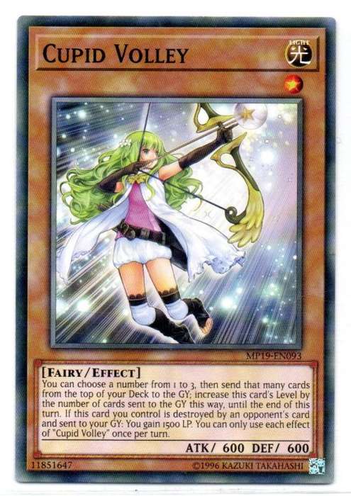 Yu-Gi-Oh! - Cupid Volley - Common - 2019 Gold Sarcophagus Tin Mega Pack (MP19-EN093)
