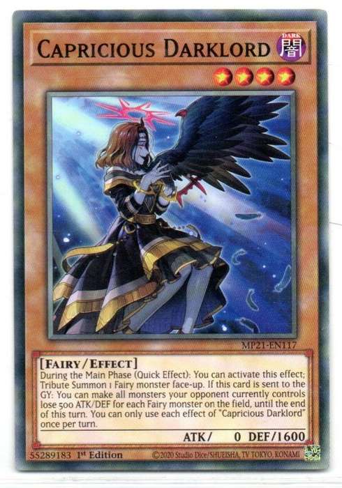 Yu-Gi-Oh! - Capricious Darklord - 1st Ed/Common - Tin of Ancient Battles (MP21-EN117)