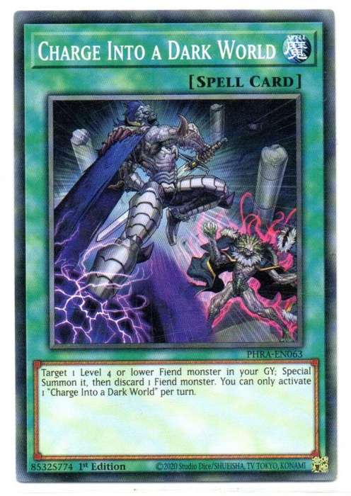 Yu-Gi-Oh! - Charge into a Dark World - 1st Ed/Common - Phantom Rage (PHRA-EN063)