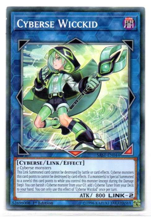 Yu-Gi-Oh! - Cyberse Wicckid - 1st Ed/Common - Savage Strike (SAST-EN044)