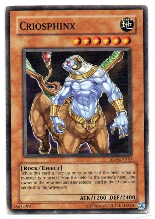 Yu-Gi-Oh! - Criosphinx - Common - Structure Deck: Invincible Fortress (SD7-EN010)