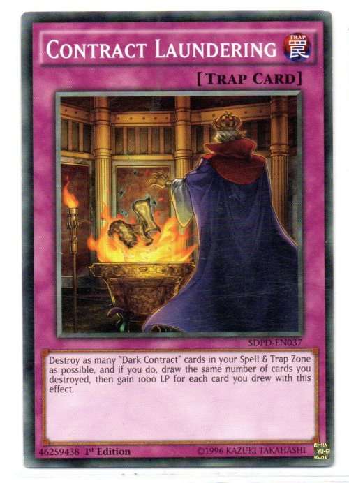 Yu-Gi-Oh! - Contract Laundering - 1st Ed/Common - Pendulum Domination Structure Deck (SDPD-EN037)