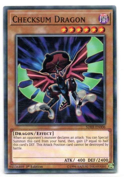 Yu-Gi-Oh! - Checksum Dragon - 1st Ed/Common - Structure Deck: Rokket Revolt (SDRR-EN006)