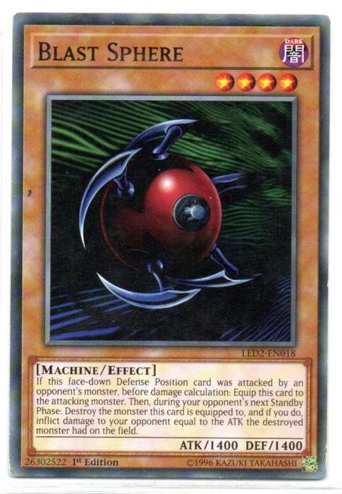 Yu-Gi-Oh! - Blast Sphere - 1st Ed/Common - Legendary Duelists: Ancient Millennium (LED2-EN018)