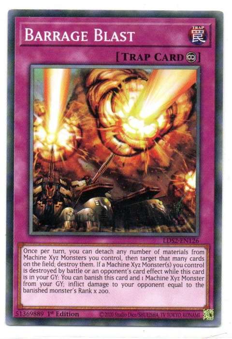 Yu-Gi-Oh! - Barrage Blast - 1st Ed/Common - Legendary Duelists: Season 2 (LDS2-EN126)