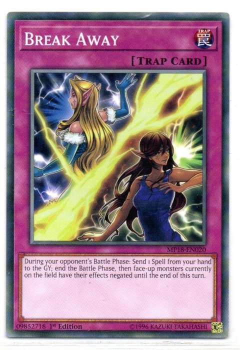 Yu-Gi-Oh! - Break Away - 1st Ed/Common - 2018 Mega-Tin Mega Pack (MP18-EN020)