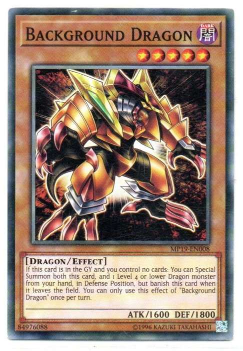 Yu-Gi-Oh! - Background Dragon - Common - 2019 Gold Sarcophagus Tin Mega Pack (MP19-EN008)