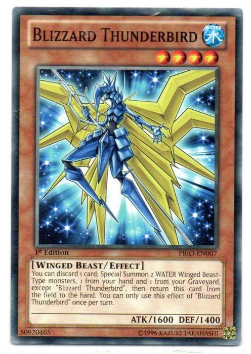 Yu-Gi-Oh! - Blizzard Thunderbird - 1st Ed/Common - Primal Origin (PRIO-EN007)