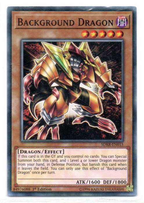 Yu-Gi-Oh! - Background Dragon - 1st Ed/Common - Structure Deck: Rokket Revolt (SDRR-EN015)