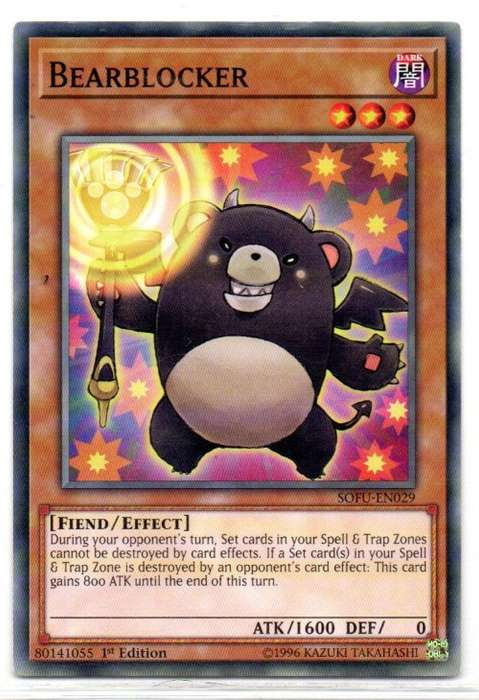 Yu-Gi-Oh! - Bearblocker - 1st Ed/Common - Soul Fusion (SOFU-EN029)