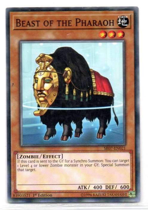 Yu-Gi-Oh! - Beast of the Pharaoh - 1st Ed/Common - Structure Deck: Zombie Horde (SR07-EN021)