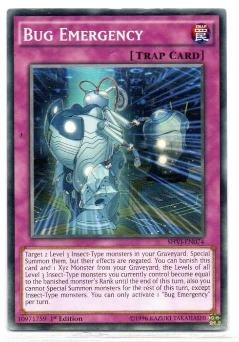 Yu-Gi-Oh! - Bug Emergency - 1st Ed/Common - Shining Victories (SHVI-EN074)