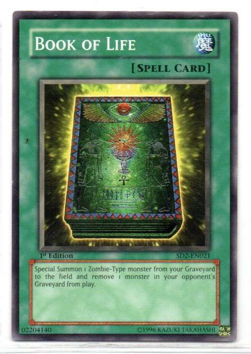 Yu-Gi-Oh! - Book of Life - 1st Ed/Common - Structure Deck: Zombie Madness (SD2-EN021)