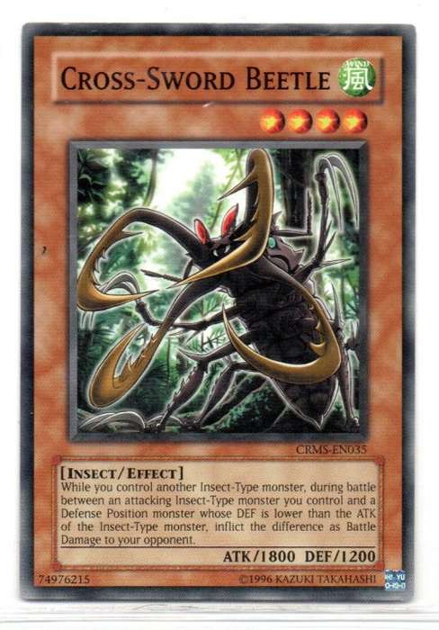 Yu-Gi-Oh! - Cross-Sword Beetle - Common - Crimson Crisis (CRMS-EN035)