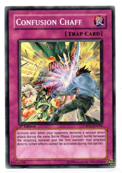 Yu-Gi-Oh! - Confusion Chaff - 1st Ed/Common - Crossroads of Chaos (CSOC-EN064)