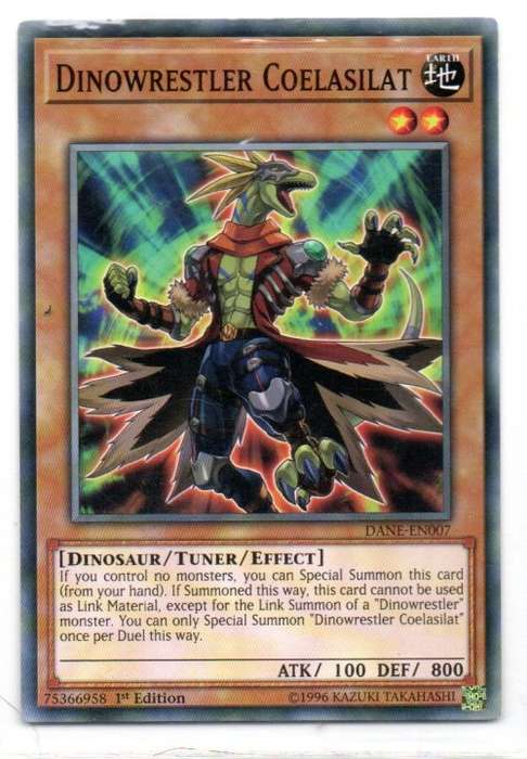 Yu-Gi-Oh! - Dinowrestler Coelasilat - 1st Ed/Common - Dark Neostorm (DANE-EN007)
