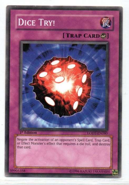 Yu-Gi-Oh!  - Dice Try - 1st Ed/Common - Light of Destruction (LODT-EN080)
