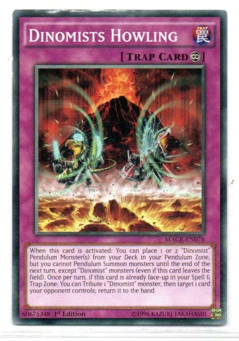 Yu-Gi-Oh!  - Dinomists Howling - 1st Ed/Common - Maximum Crises (MACR-EN076)