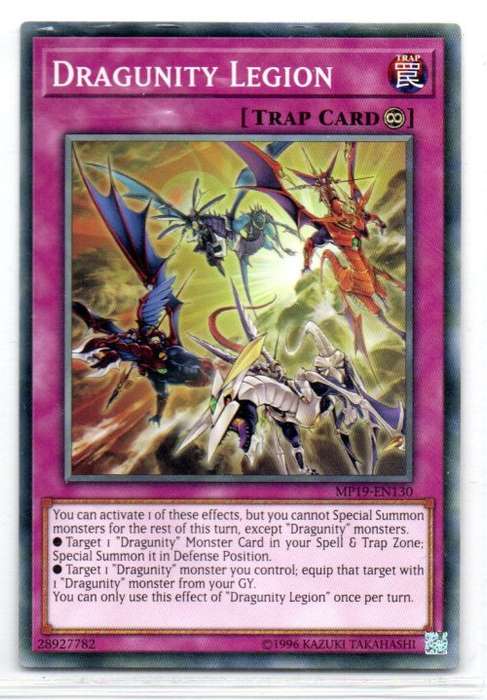 Yu-Gi-Oh!  - Dragunity Legion - Common - 2019 Gold Sarcophagus Tin Mega Pack (MP19-EN130)