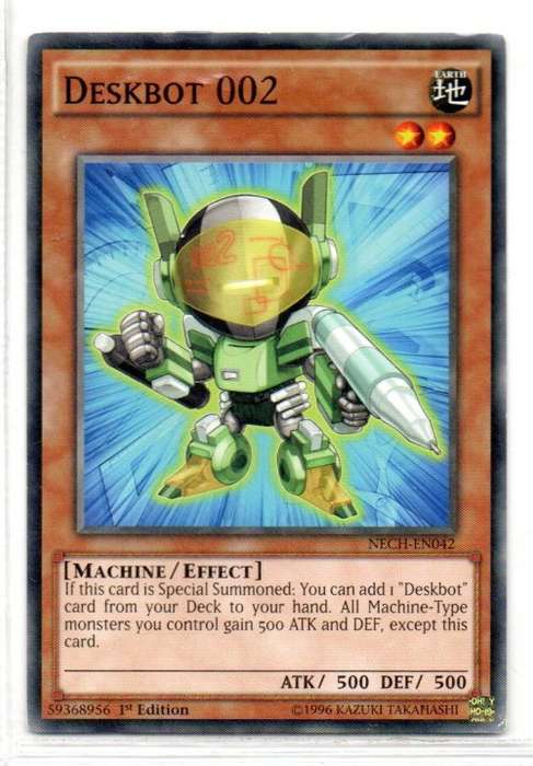 Yu-Gi-Oh!  - Deskbot 002 - 1st Ed/Common - The New Challengers (NECH-EN042)