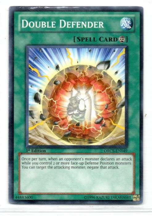 Yu-Gi-Oh!  - Double Defender - 1st Ed/Common - Order of Chaos (ORCS-EN049)