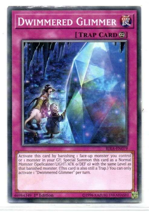 Yu-Gi-Oh! - Dwimmered Glimmer - 1st Ed/Common - Rising Rampage (RIRA-EN079)