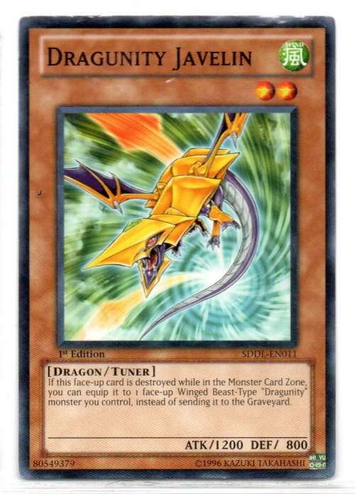 Yu-Gi-Oh! - Dragunity Javelin - 1st Ed/Common - Dragunity Legion Structure Deck (SDDL-EN011)