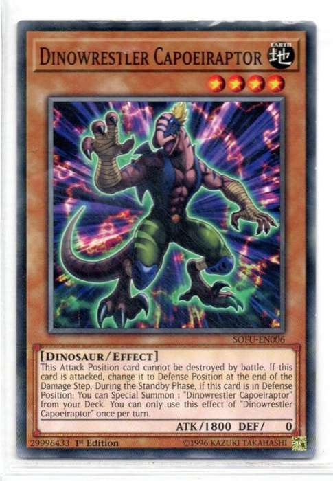 Yu-Gi-Oh! - Dinowrestler Capoeiraptor - 1st Ed/Common - Soul Fusion (SOFU-EN006)