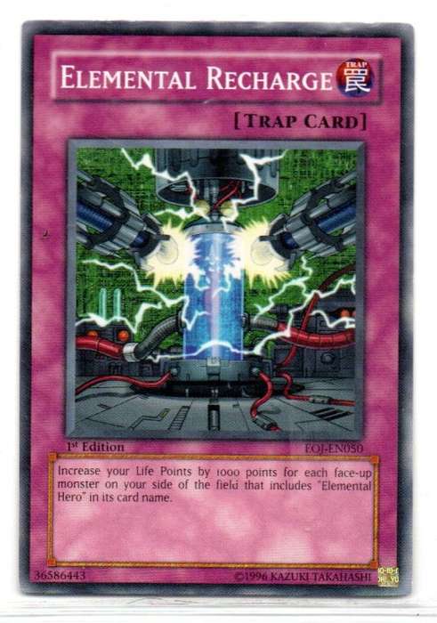 Yu-Gi-Oh! - Elemental Recharge - 1st Ed/Common - Enemy of Justice (EOJ-EN050)