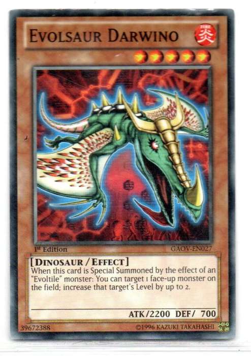 Yu-Gi-Oh! - Evolsaur Darwino - 1st Ed/Common - Galactic Overlord (GAOV-EN027)