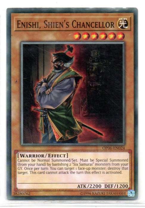 Yu-Gi-Oh! - Enishi, Shien`s Chancellor - Common - OTS Tournament Pack 6 (OP06-EN024)