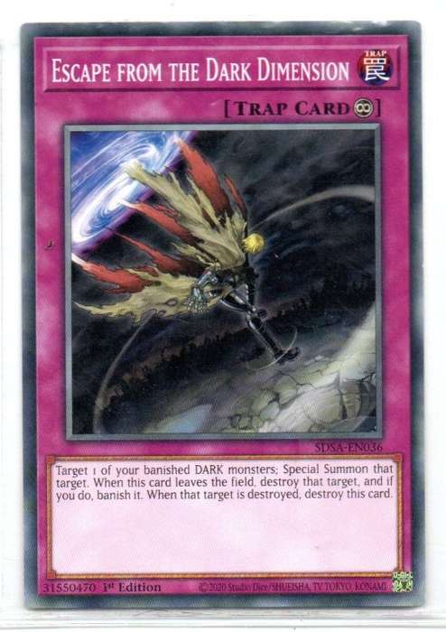Yu-Gi-Oh! - Escape From The Dark Dimension - 1st Ed/Common - Structure Deck: Sacred Beasts (SDSA-EN0