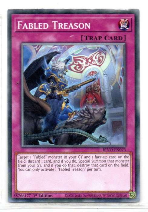 Yu-Gi-Oh! - Fabled Treason - 1st Ed/Common - Blazing Vortex (BLVO-EN073)