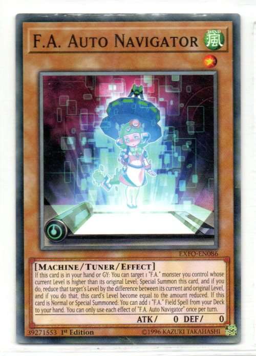 Yu-Gi-Oh! - F.A. Auto Navigator - 1st Ed/Common - Extreme Force (EXFO-EN086)