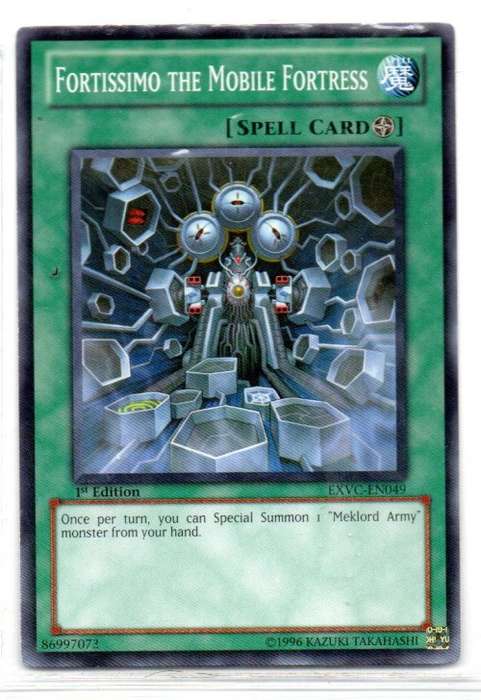 Yu-Gi-Oh! - Fortissimo The Mobile Fortress - 1st Ed/Common - Extreme Victory (EXVC-EN049)