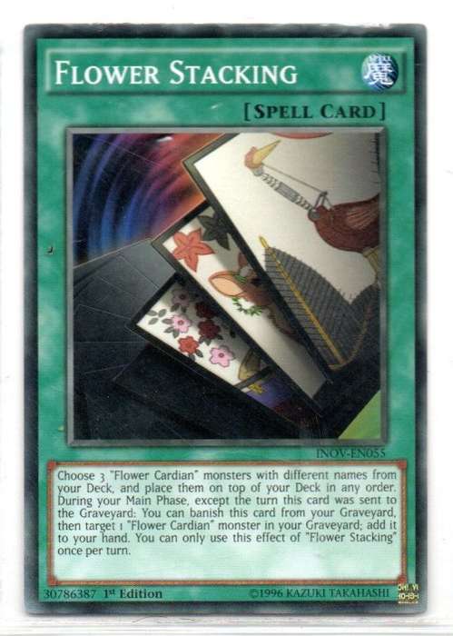 Yu-Gi-Oh! - Flower Stacking - 1st Ed/Common - Invasion: Vengeance (INOV-EN055)