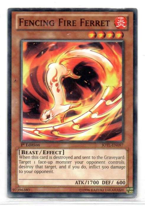 Yu-Gi-Oh! - Fencing Fire Ferret - 1st Ed/Common - Judgement of the Light (JOTL-EN097)