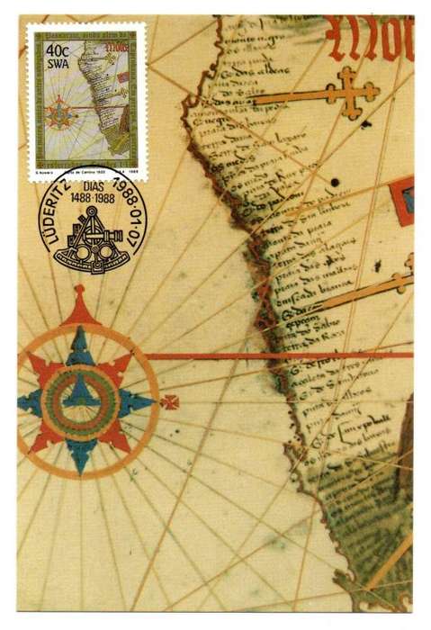 1988 South-West Africa Bartolomeu Dias Postcard #62 - 65 Set