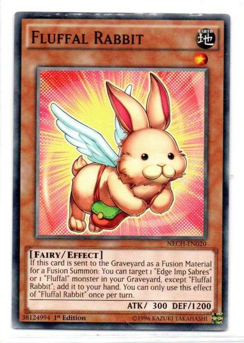Yu-Gi-Oh! - Fluffal Rabbit - 1st Ed/Common - The New Challengers (NECH-EN020)