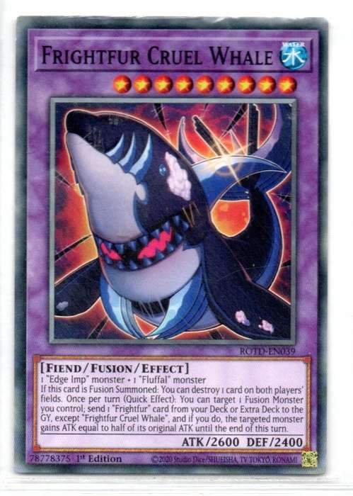 Yu-Gi-Oh! - Frightfur Cruel Whale - 1st Ed/Common - Rise of the Duelist (ROTD-EN039)