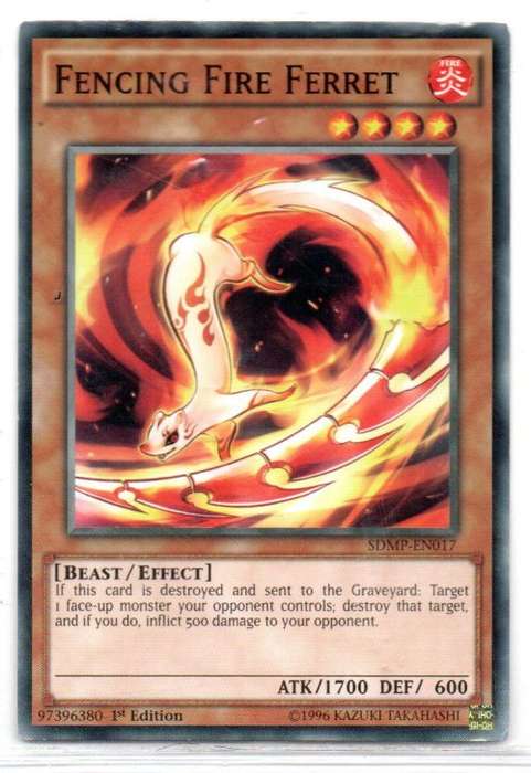 Yu-Gi-Oh! - Fencing Fire Ferret - 1st Ed/Common - Master of Pendulum Structure Deck (SDMP-EN017)