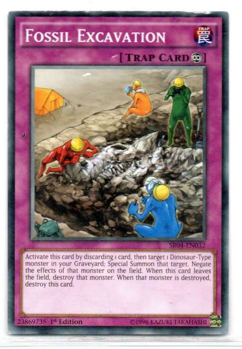 Yu-Gi-Oh! - Fossil Excavation - 1st Ed/Common - Dinosmasher`s Fury Structure Deck (SR04-EN032)