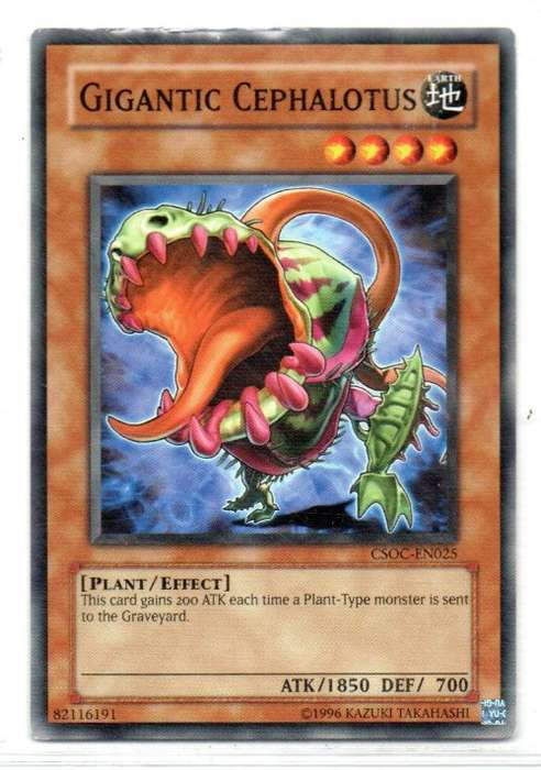 Yu-Gi-Oh! - Gigantic Cephalotus - Common - Crossroads of Chaos (CSOC-EN025)