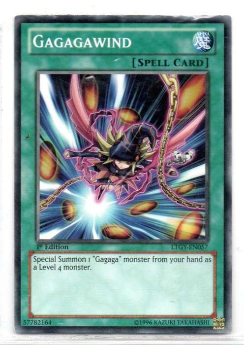Yu-Gi-Oh! - Gagagawind - 1st Ed/Common - Lord of the Tachyon Galaxy (LTGY-EN057)