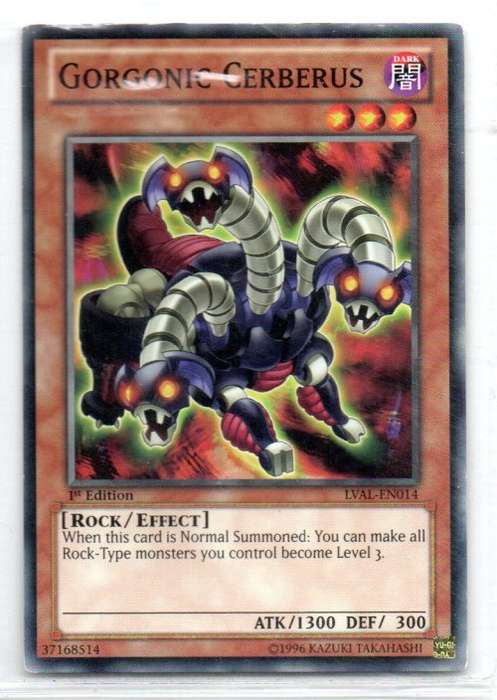 Yu-Gi-Oh! - Gorgonic Cerberus - 1st Ed/Common - Legacy of the Valiant (LVAL-EN014)